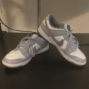 Nike Gray and White Dunks